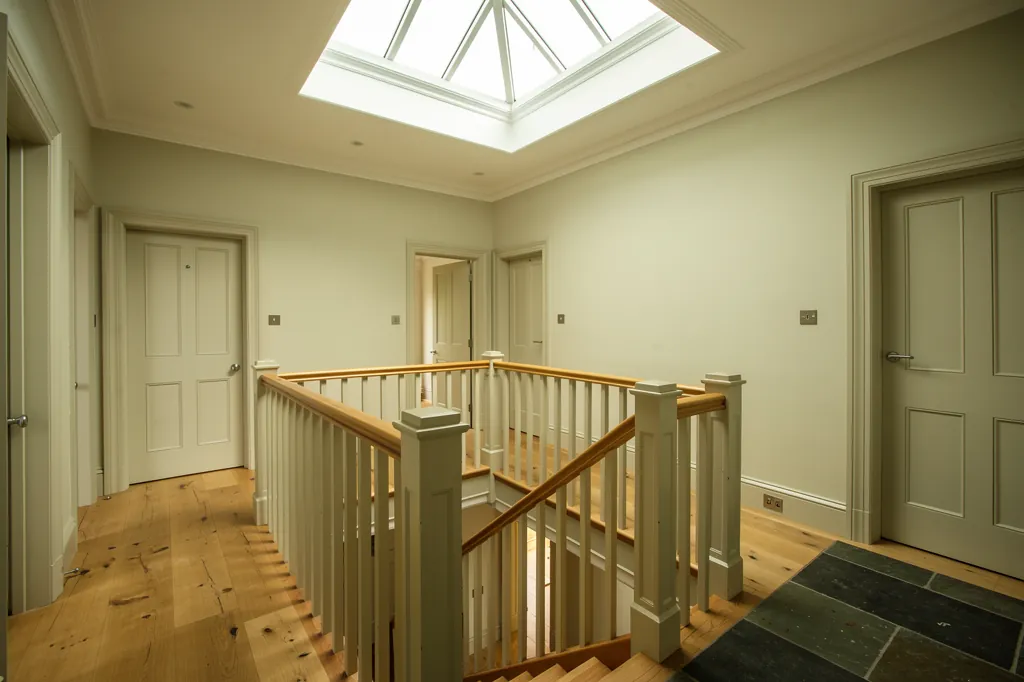 A roof lantern over a landing and staircase
